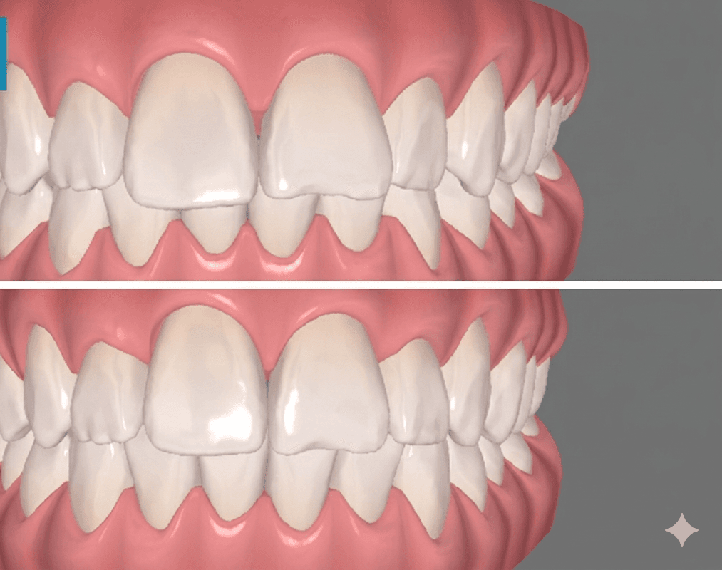 Before and after treatment result