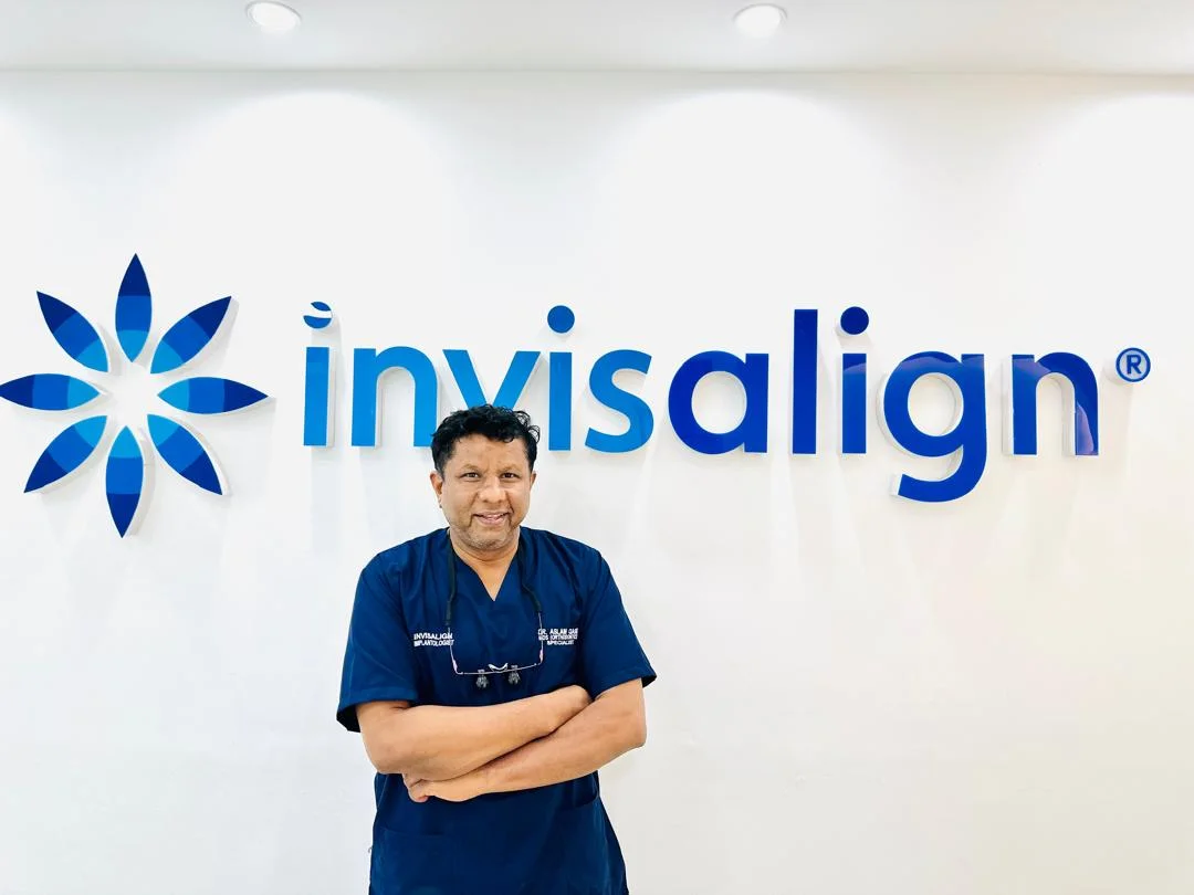 Dental professional pictured in Invisalign Ethiopia's existing website imagery